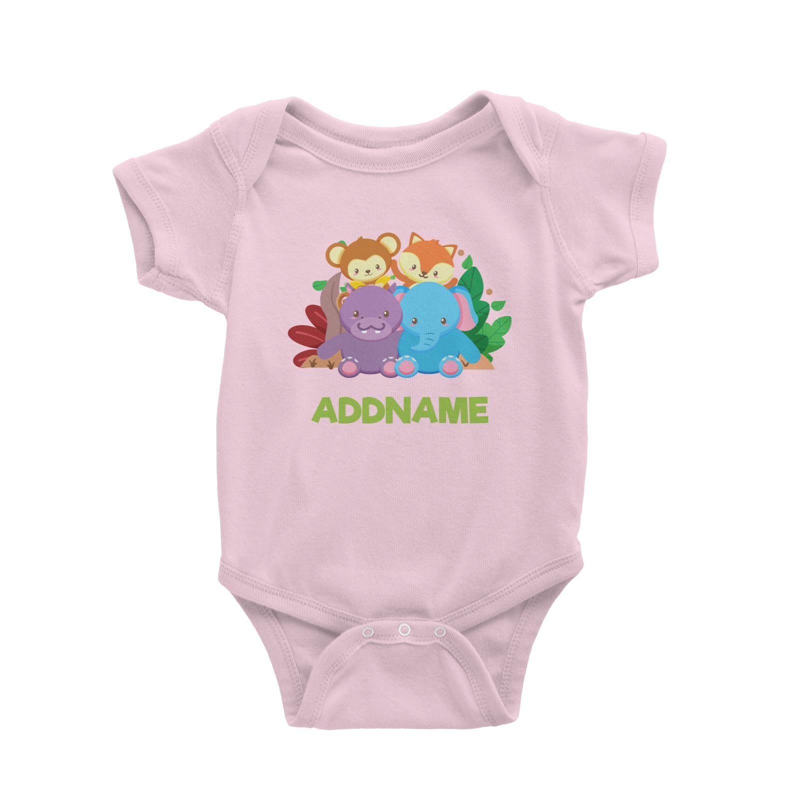 Safari Animal  Baby Romper