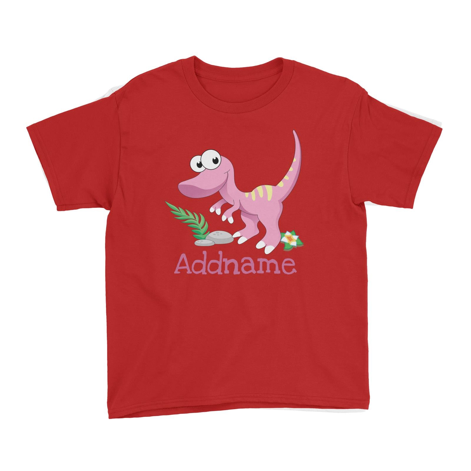 Dinosaurs Raptor Addname Kid's T-Shirt