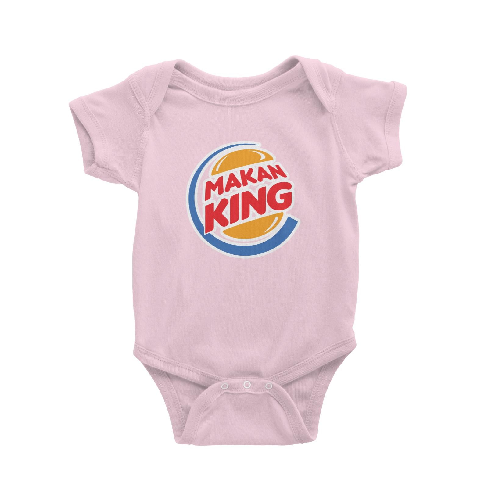 Slang Statement Makan King Baby Romper