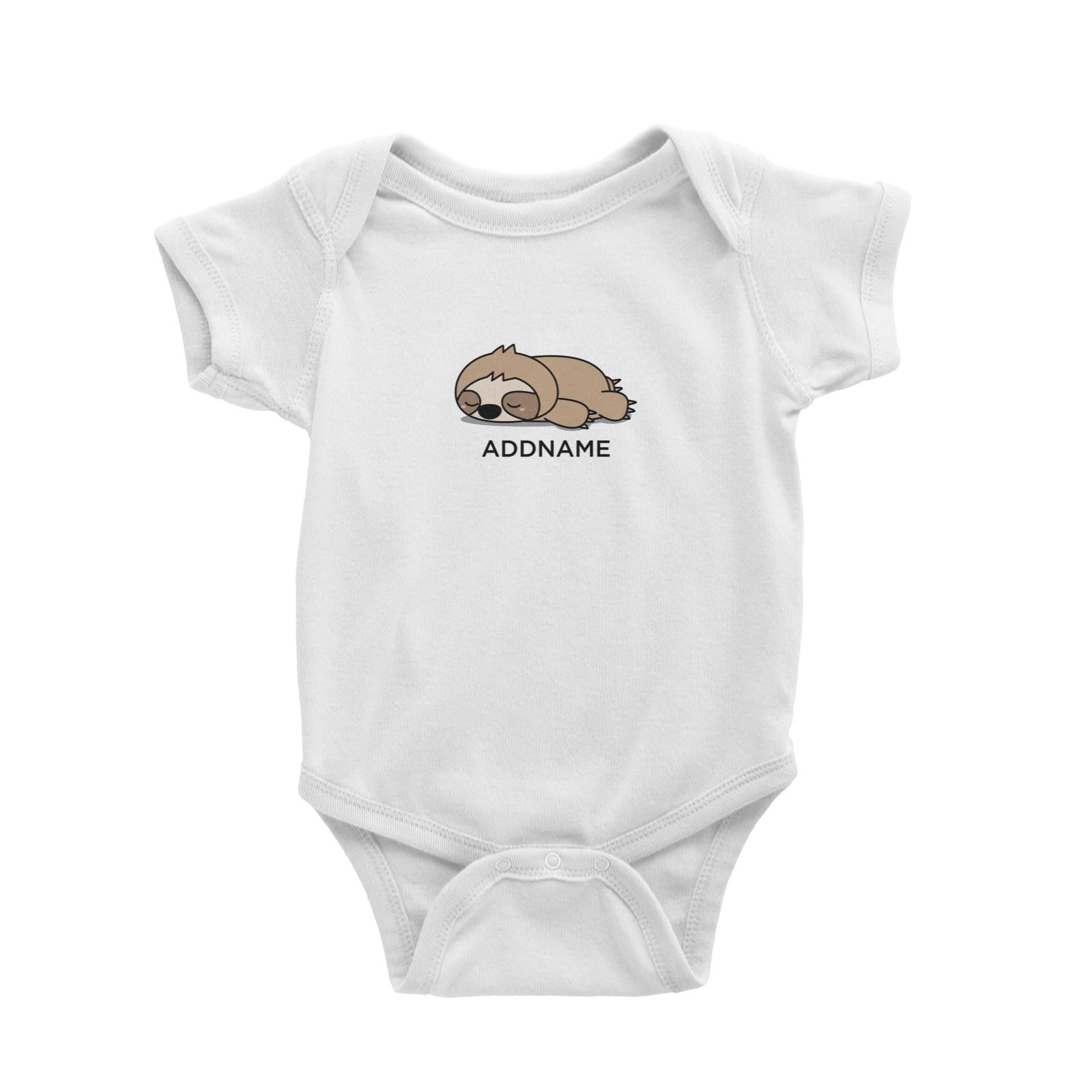 Lazy Sloth Addname Baby Romper  (FLASH DEAL)