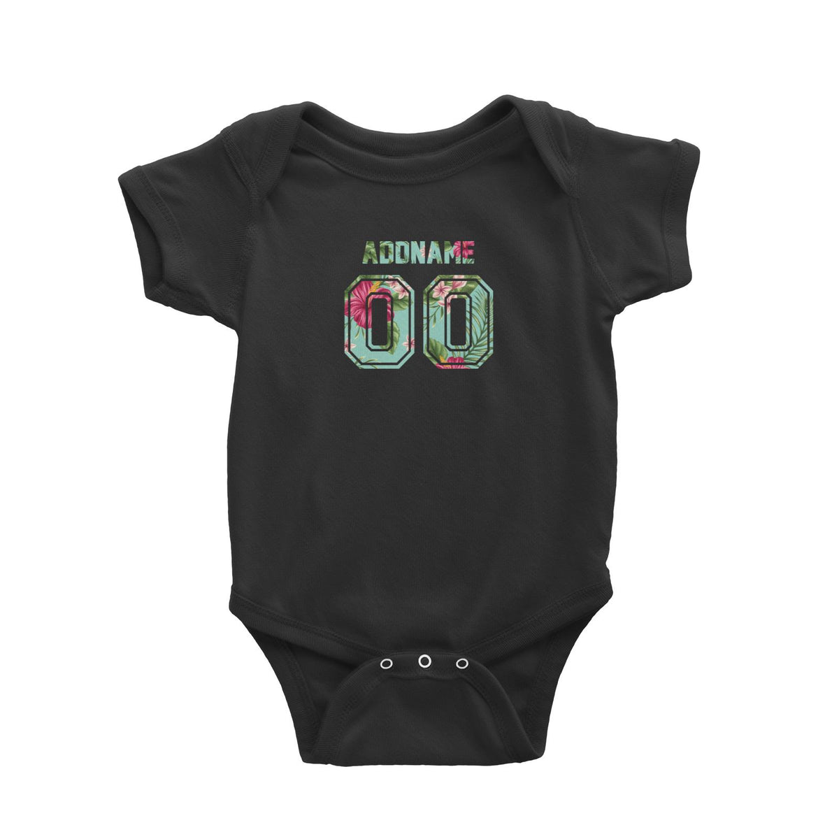 Jersey Bunga Raya Baby Romper  Personalizable Designs