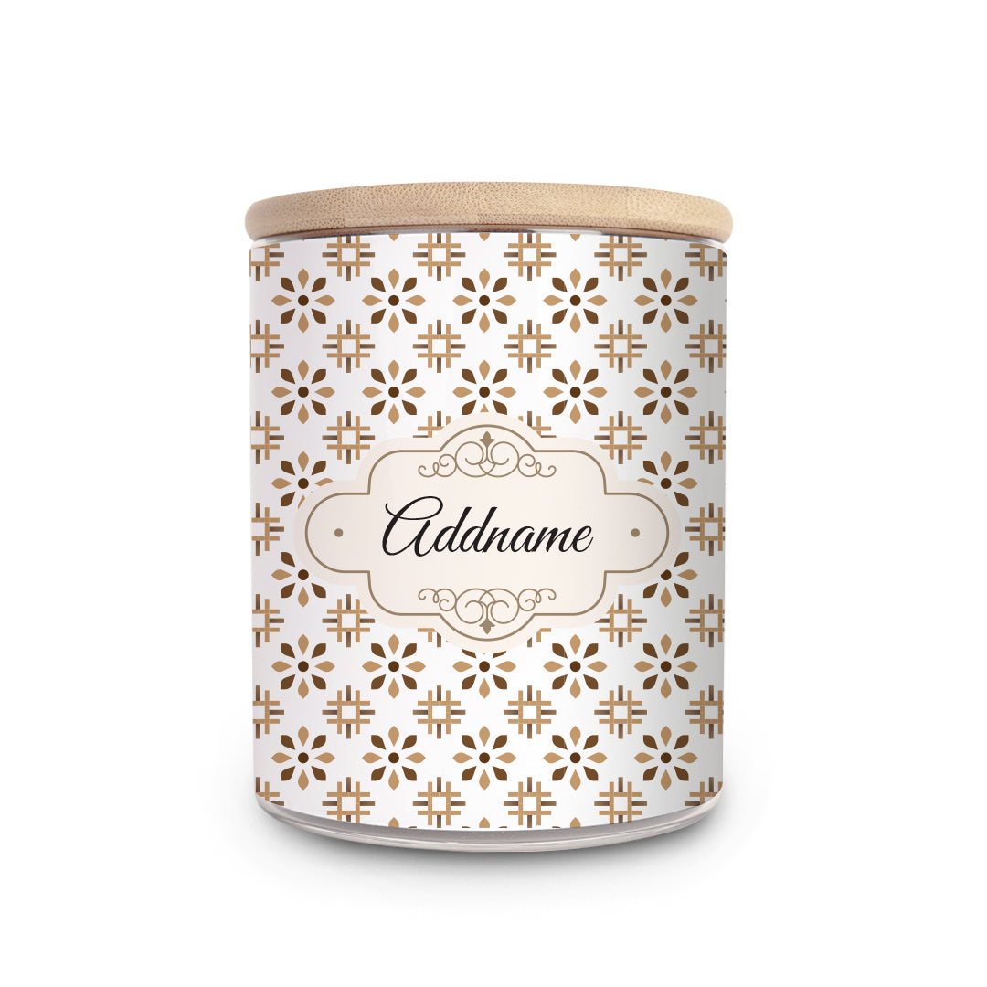 Arabesque Tawny Brown Single Canister