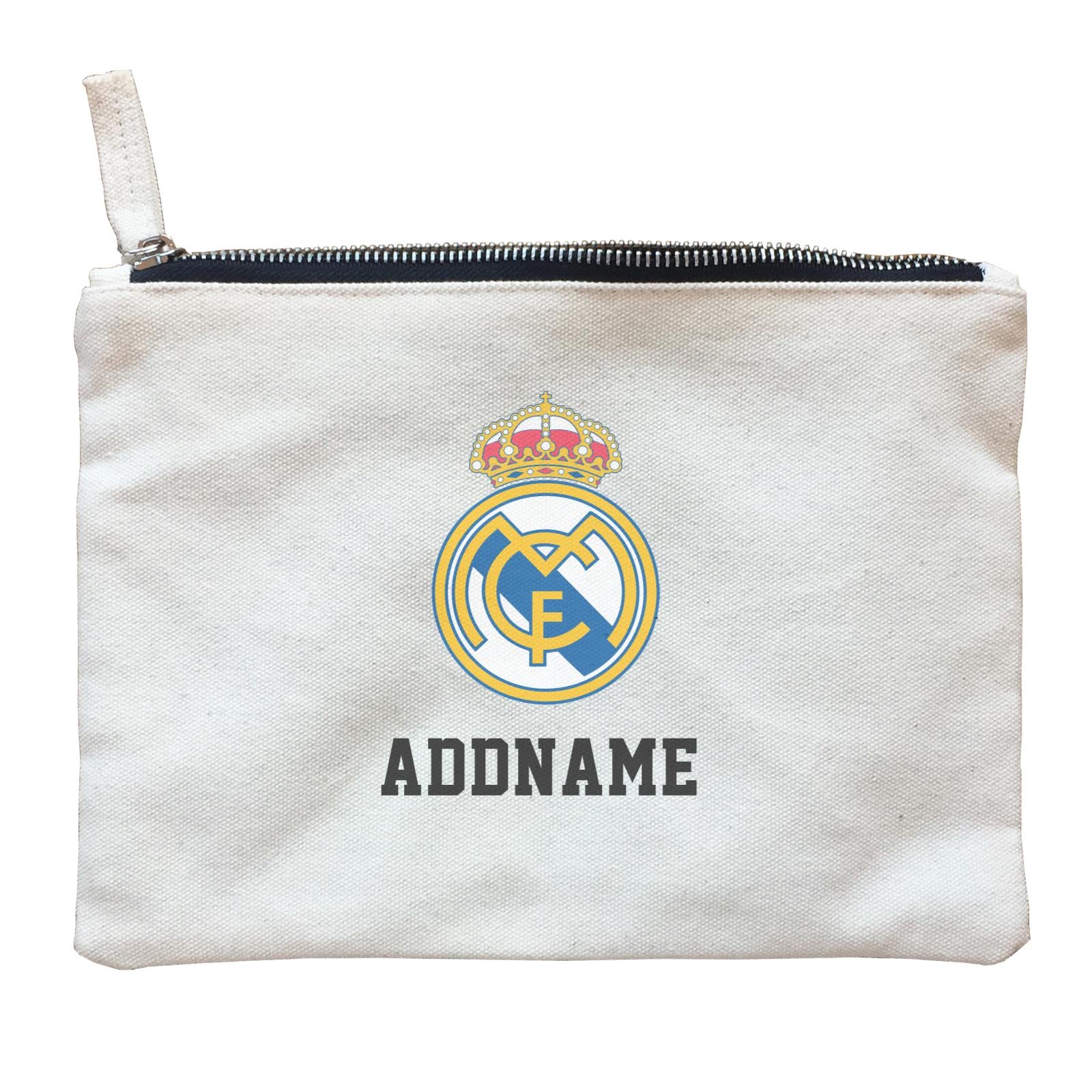 Real Madrid Football Logo Addname Zipper Pouch