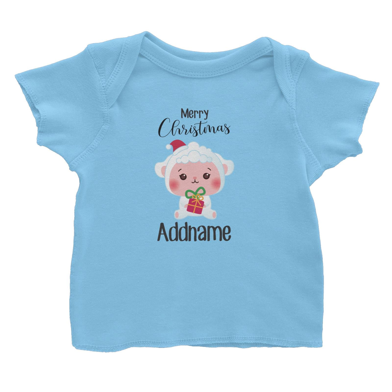 Christmas Cute Animal Series Sheep Merry Christmas Baby T-Shirt