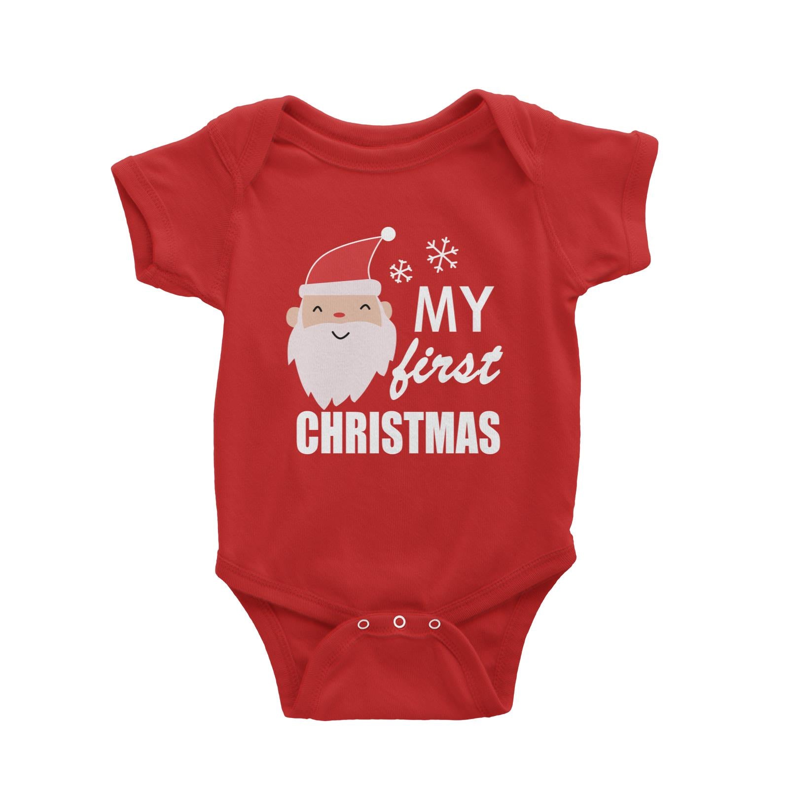 My First Christmas with Santa Baby Romper  Cute