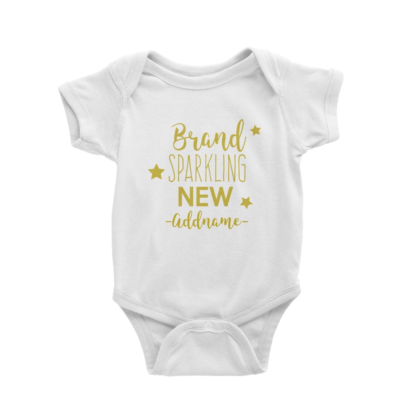 Brand Sparkling New Addname with Stars Baby Romper Personalizable Designs Basic Newborn