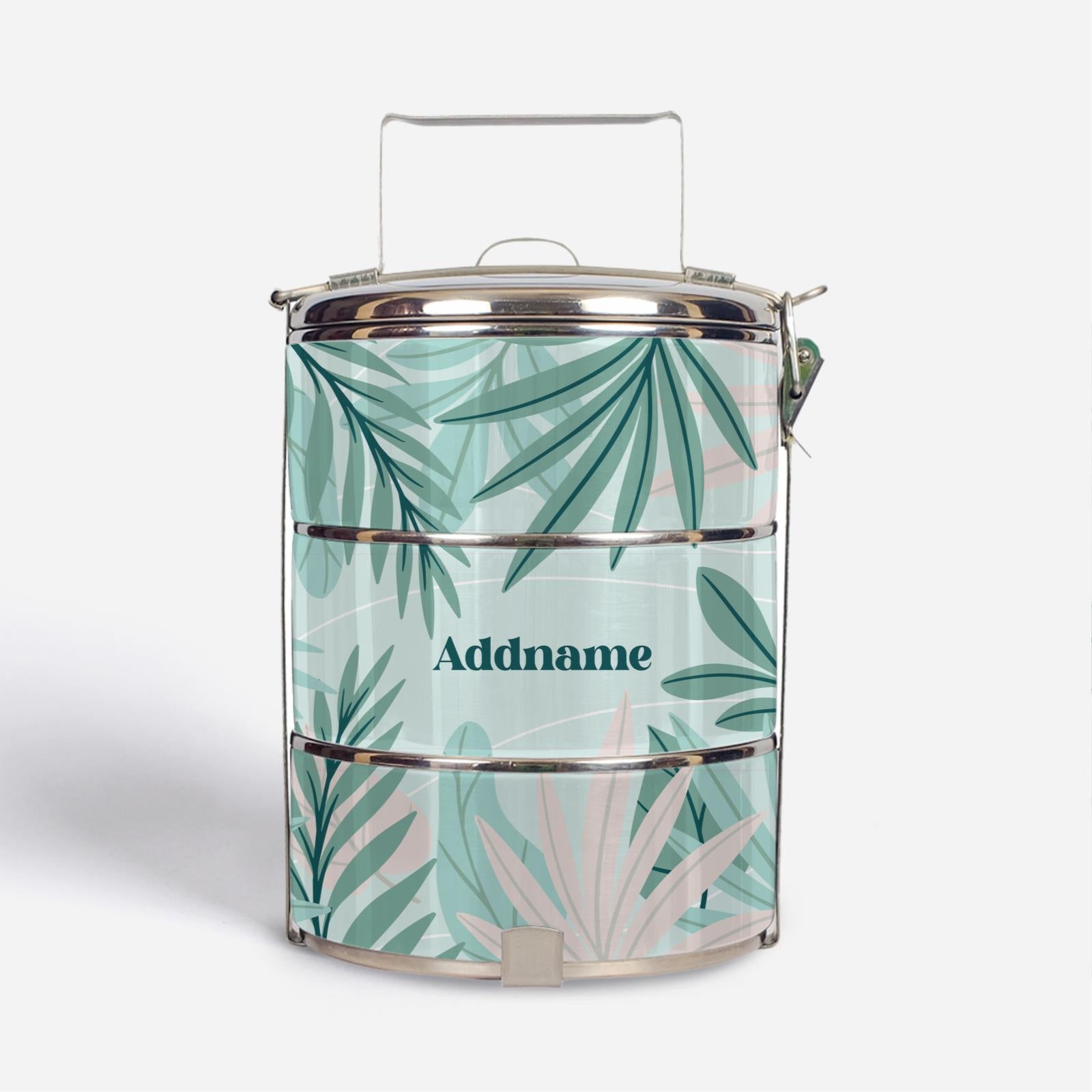 Suasana Series - Ash Green - Three-Tier Tiffin Carrier