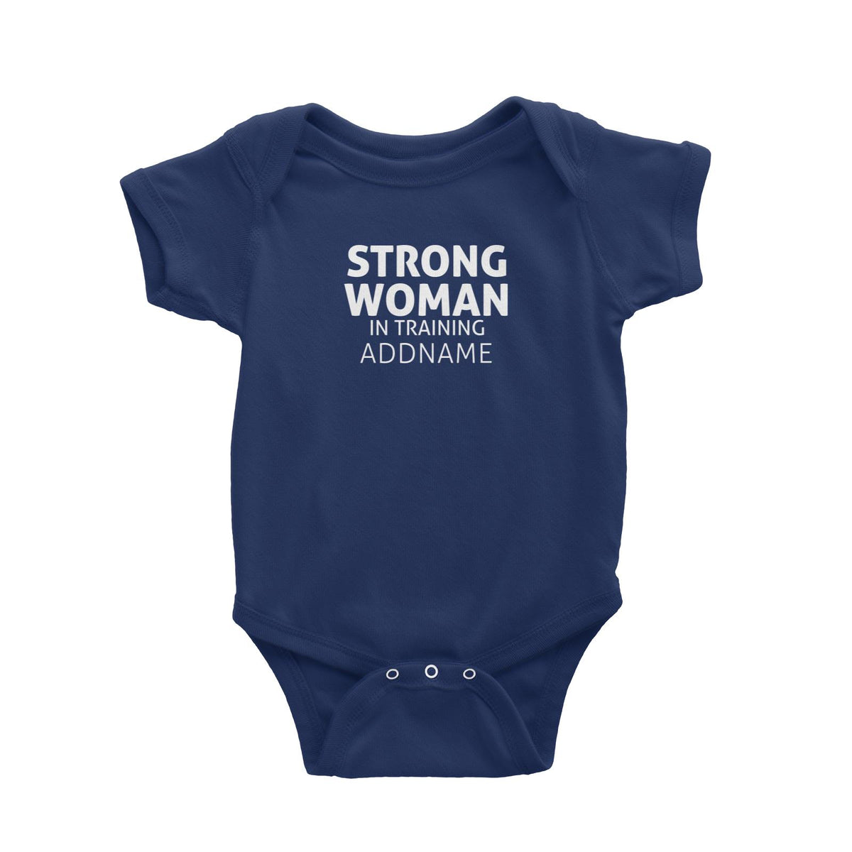 Strong Woman In Training Baby Romper