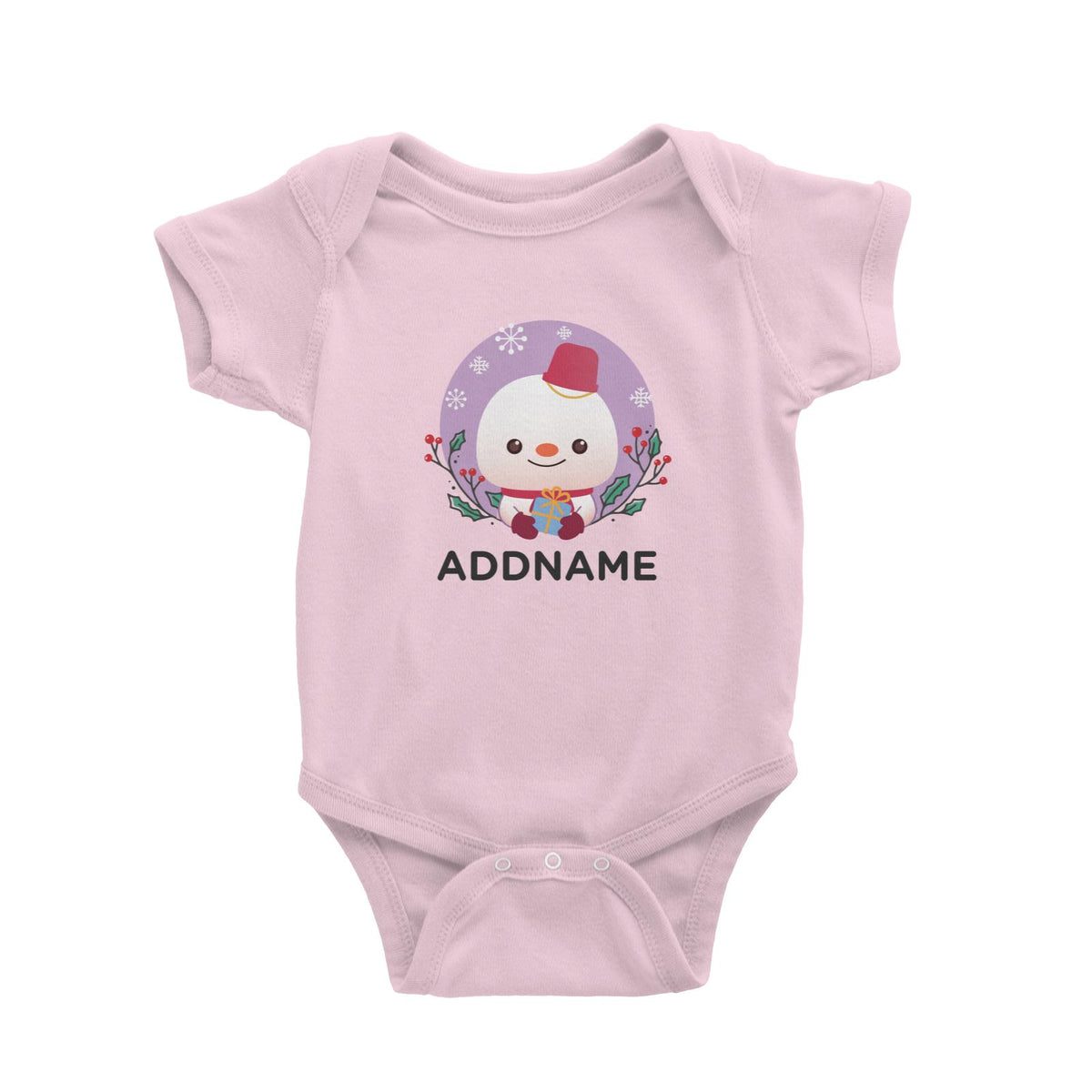 Christmas Cute Animal Series Cute Snowman Baby Romper