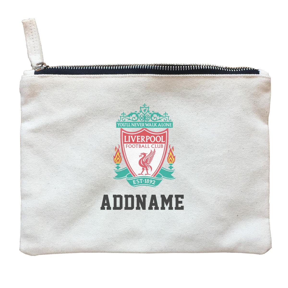 Liverpool Football Logo Addname Zipper Pouch