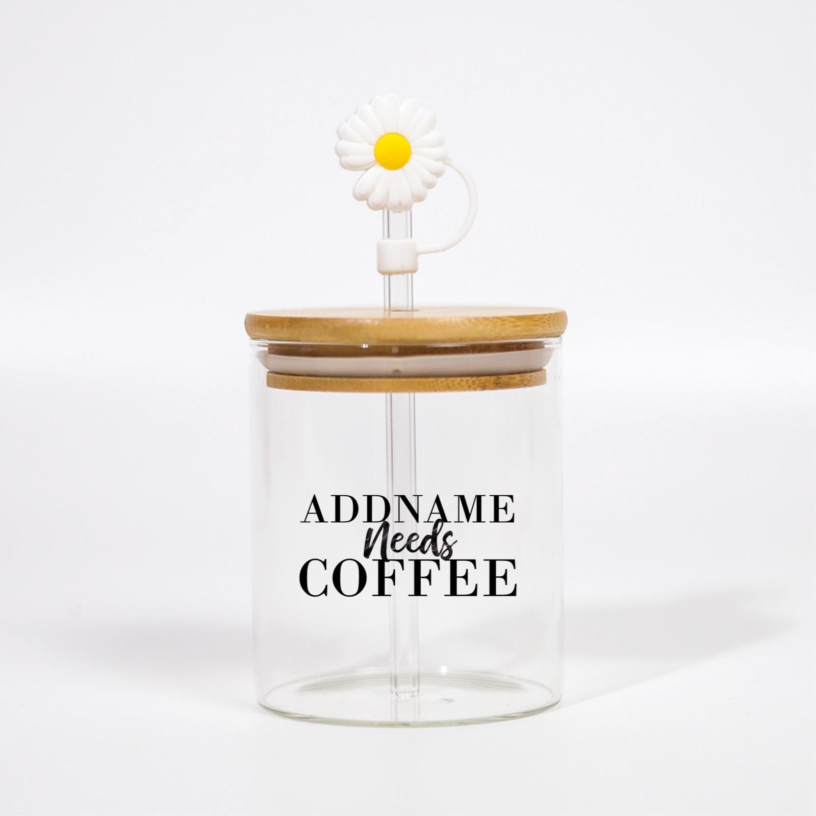 Marble Addname Need Coffee Canicup - Jet With Black Text