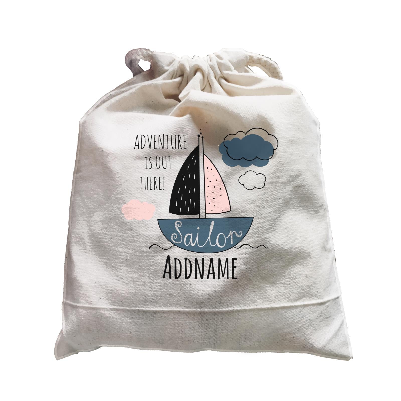 Drawn Ocean Elements Sailor Adventure is Out There Addname Satchel