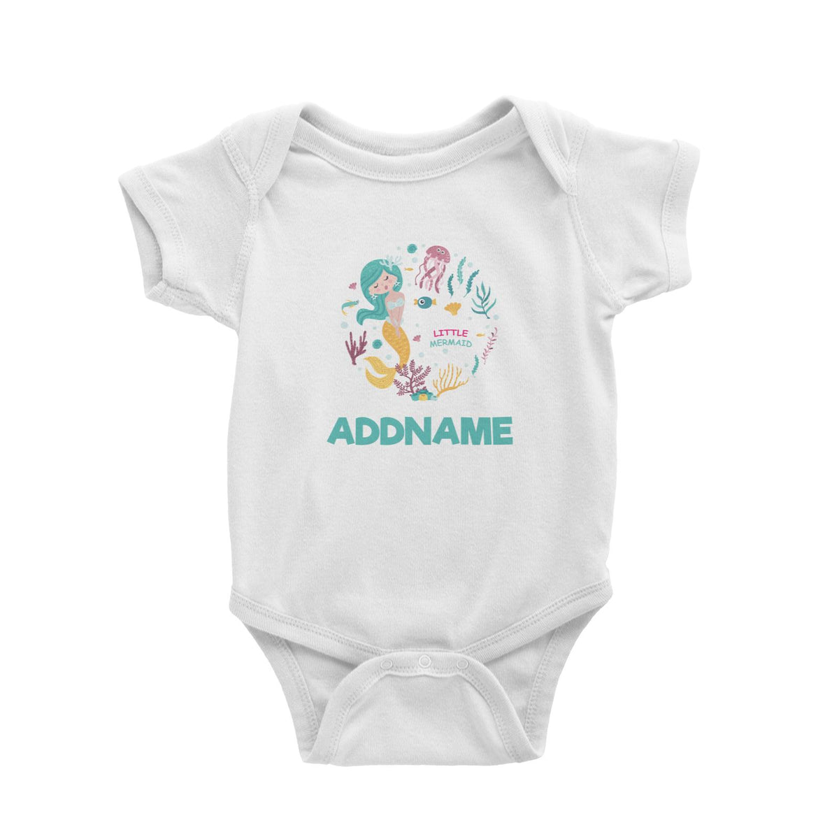 Pop Mermaid  Baby Romper