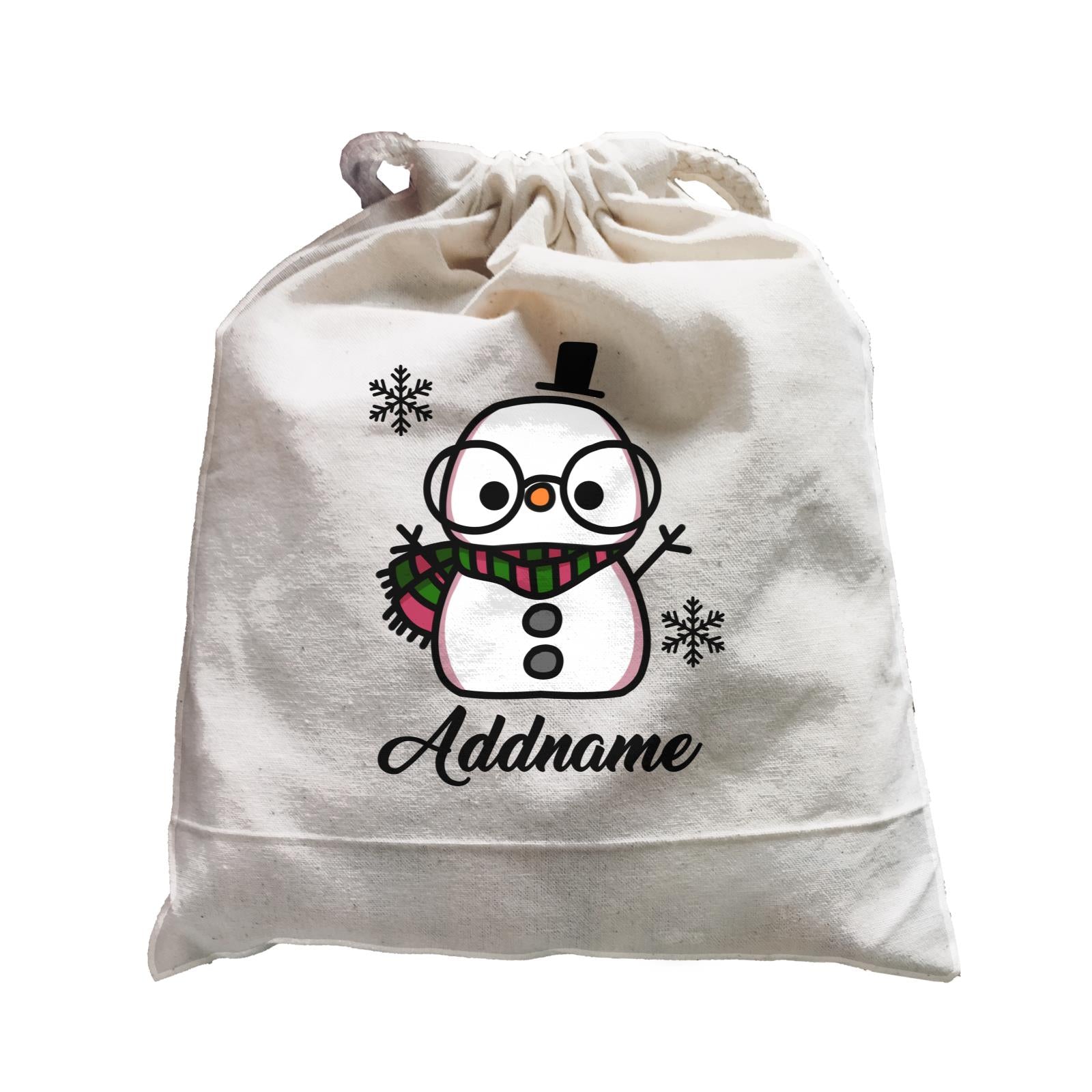 Xmas Papa Snowman Satchel