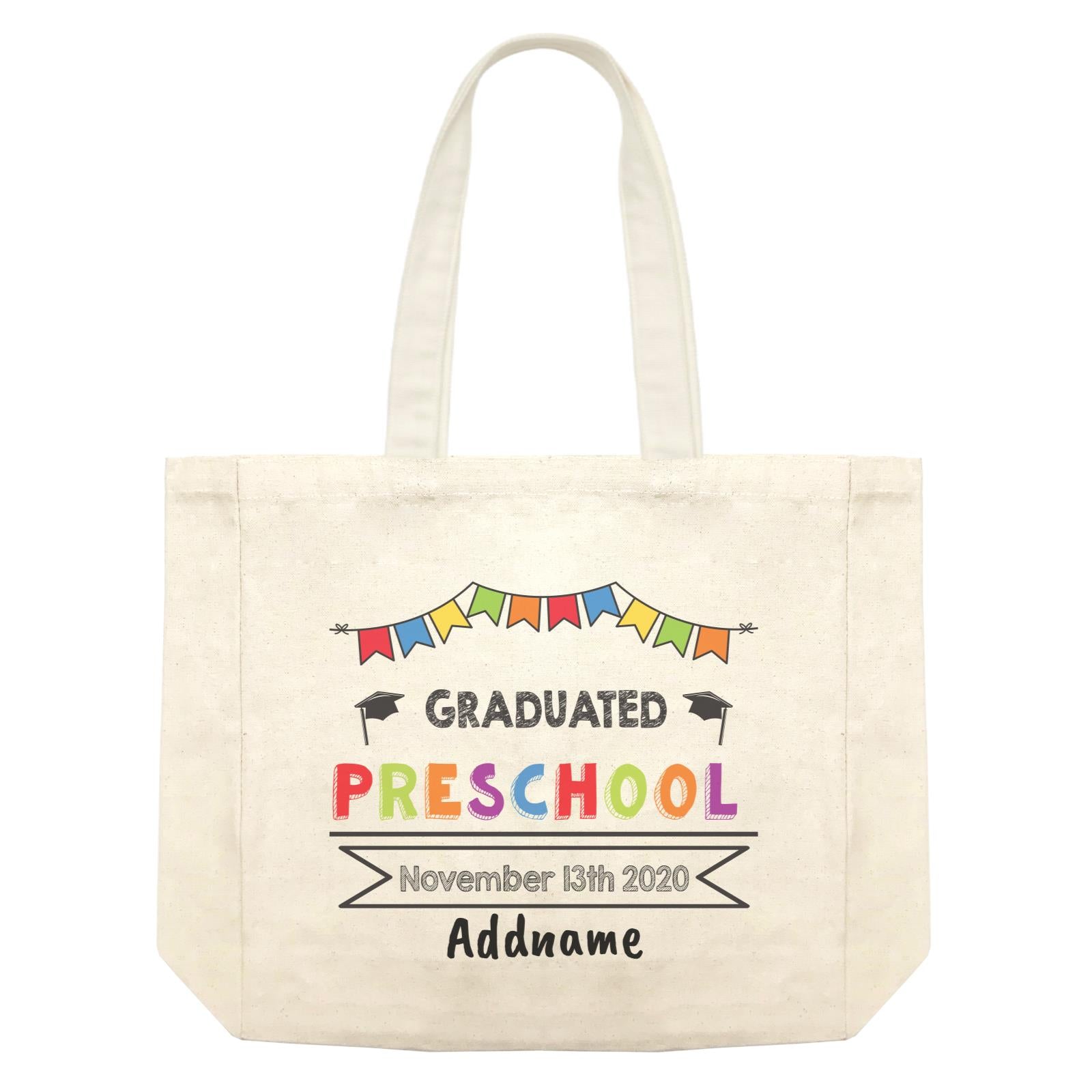 Graduation Series Colorful Graduated Pre-school Shopping Bag