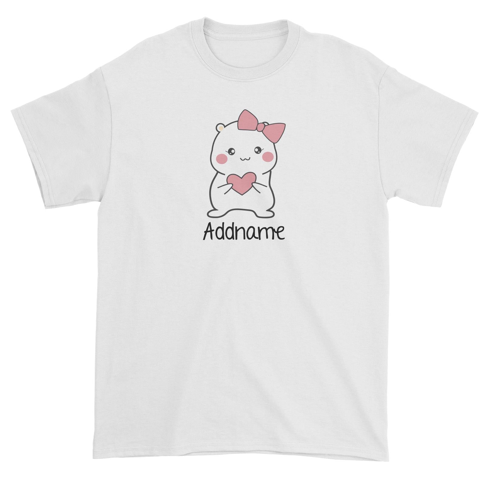 Cute Hamster Mommy Addname Unisex T-Shirt