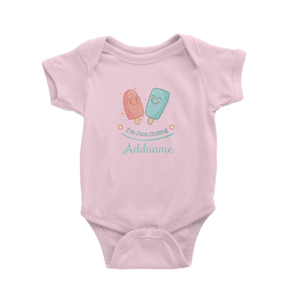 Cute Ice Creams I Am Just Chilling Addname Baby Romper