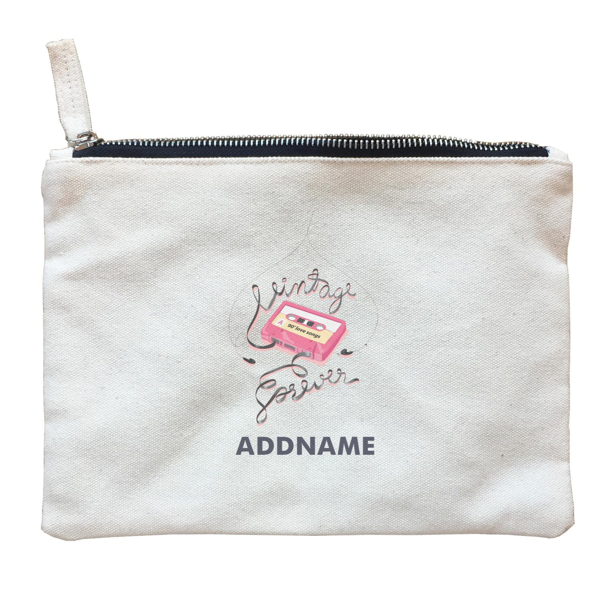 Vintage Gadgets Vintage Forever Cassette With Addname Zipper Pouch