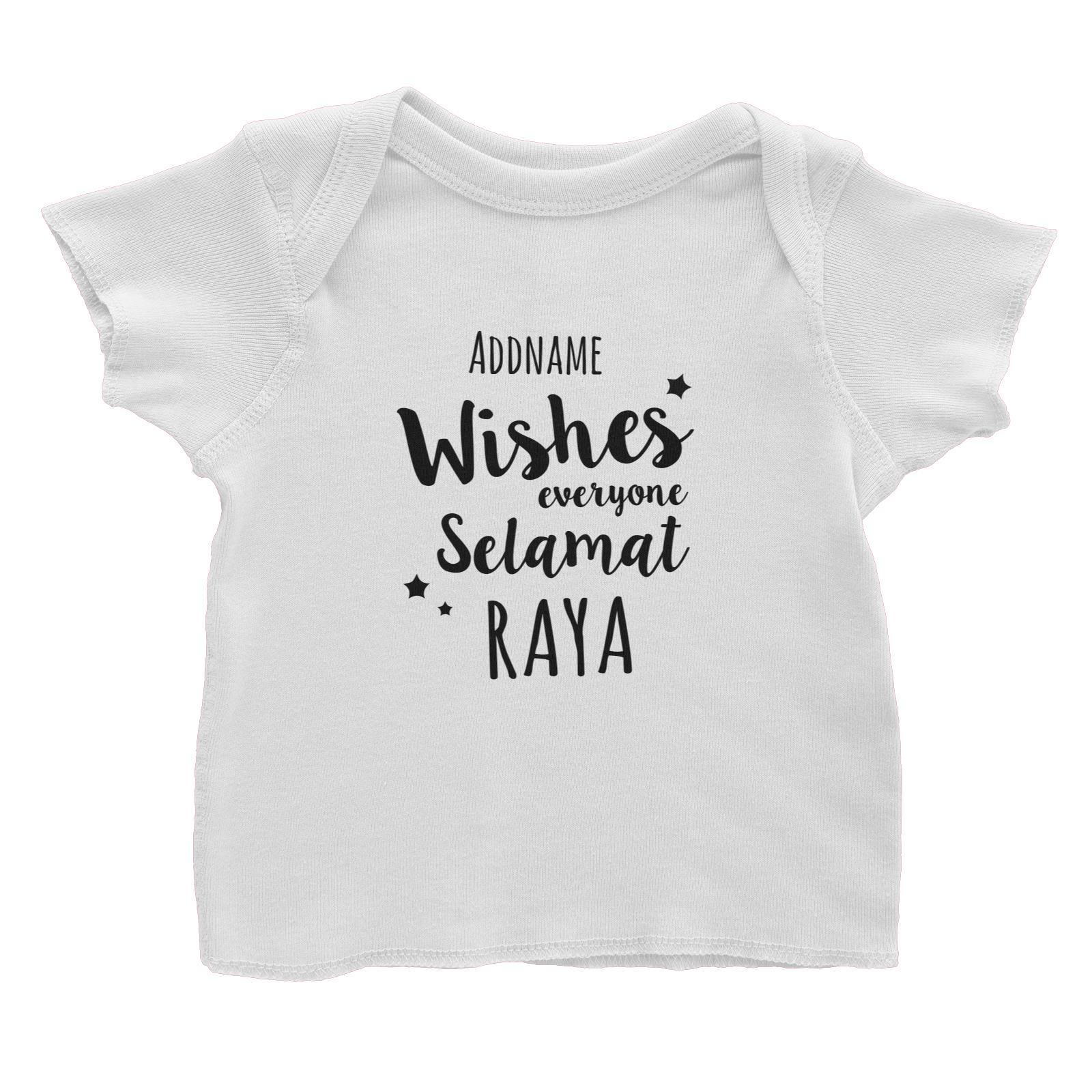 Wishes Everyone Selamat Raya Baby T-Shirt  Personalizable Designs Raya Text