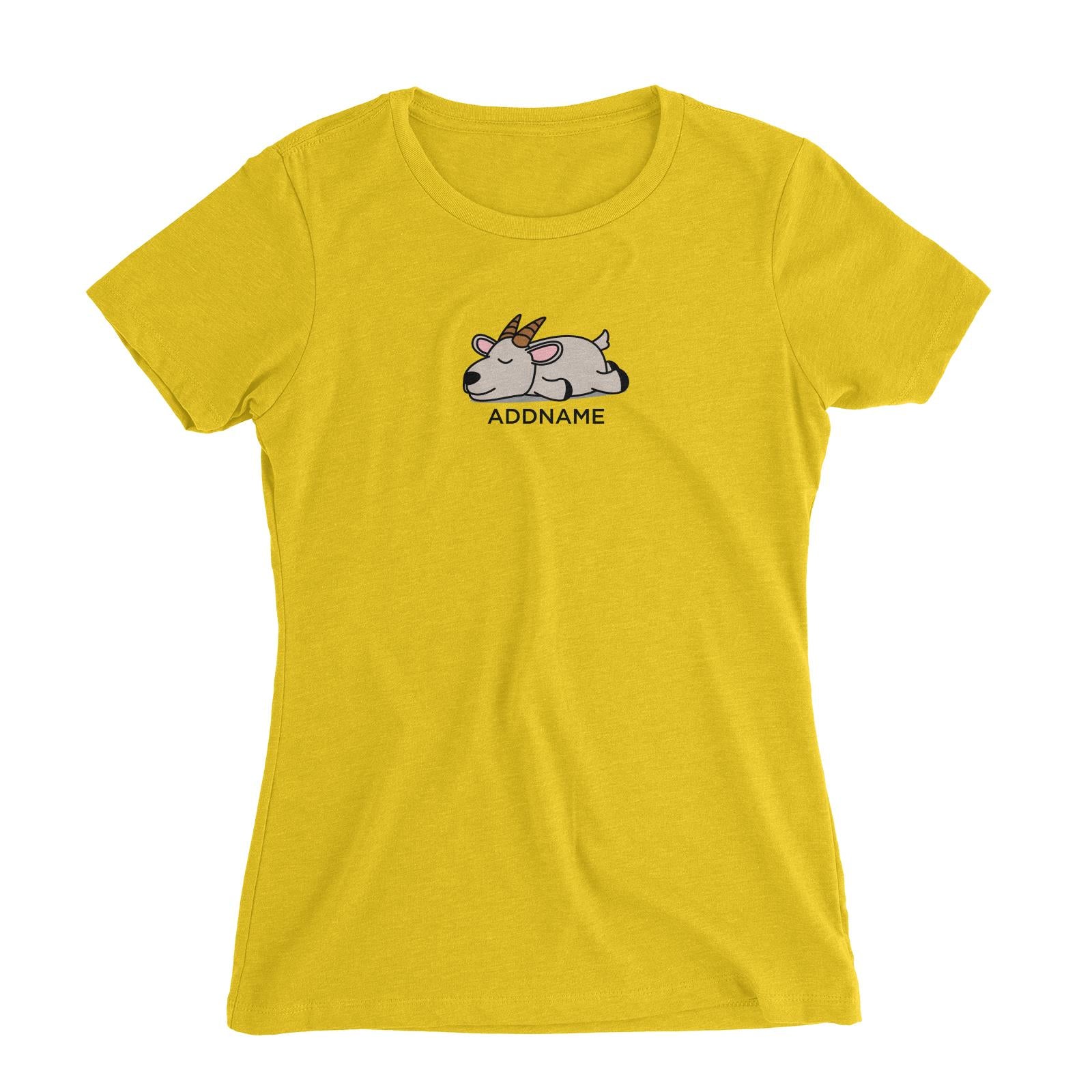 Lazy Goat Addname Women's Slim Fit T-Shirt