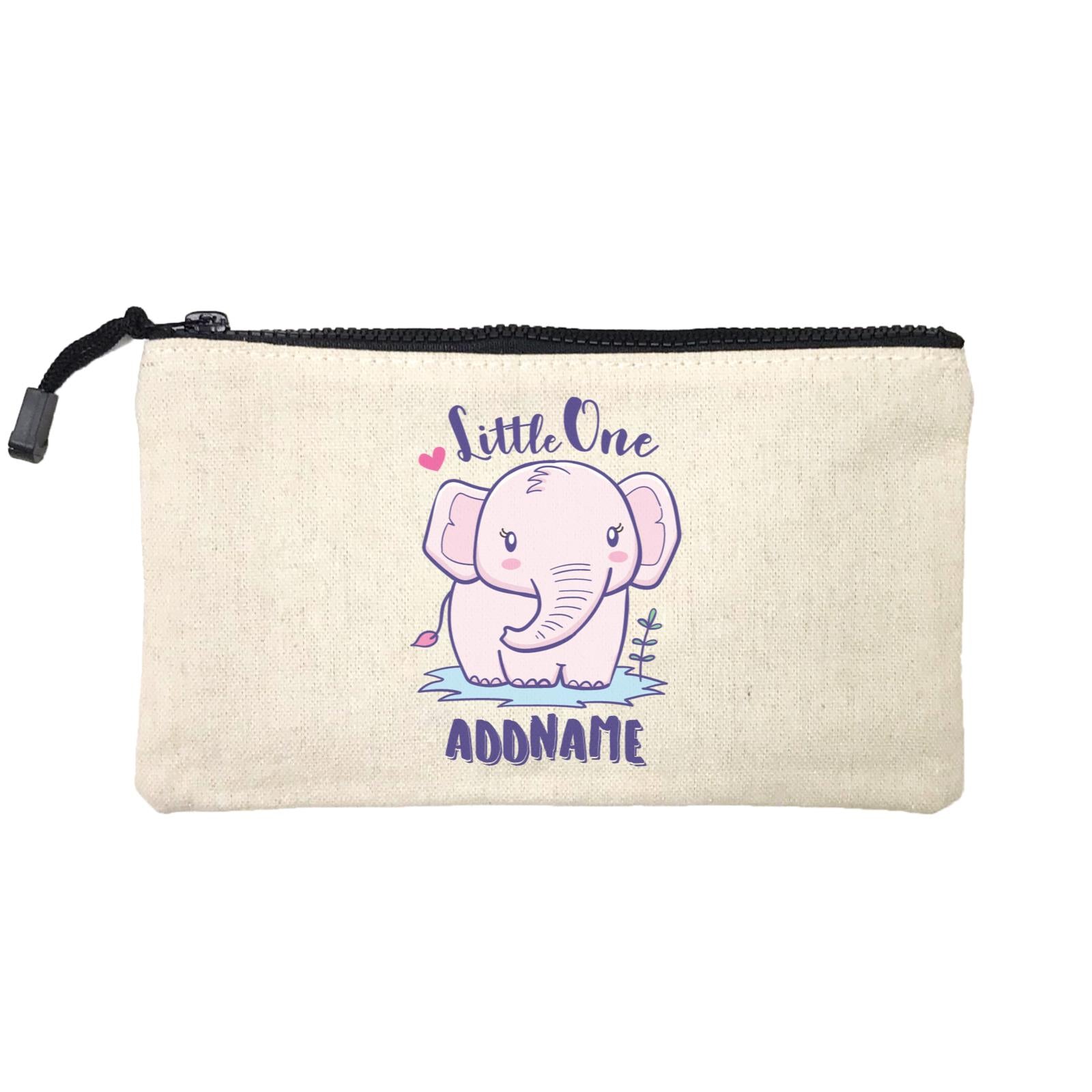Cool Cute Animals Elephant Little One Addname Mini Accessories Stationery Pouch