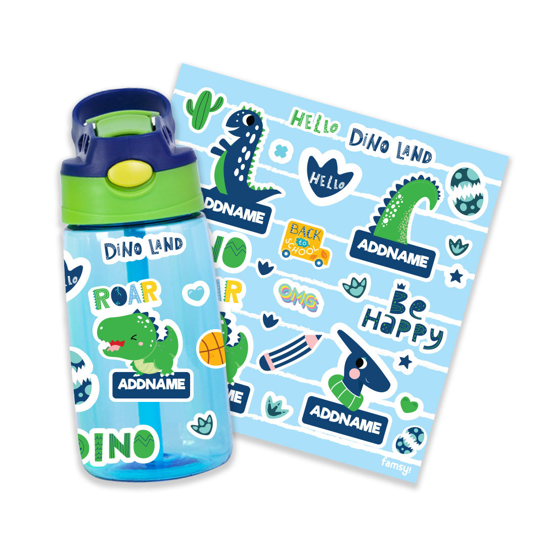 Cute Dino  Blue Kiddies Bottle