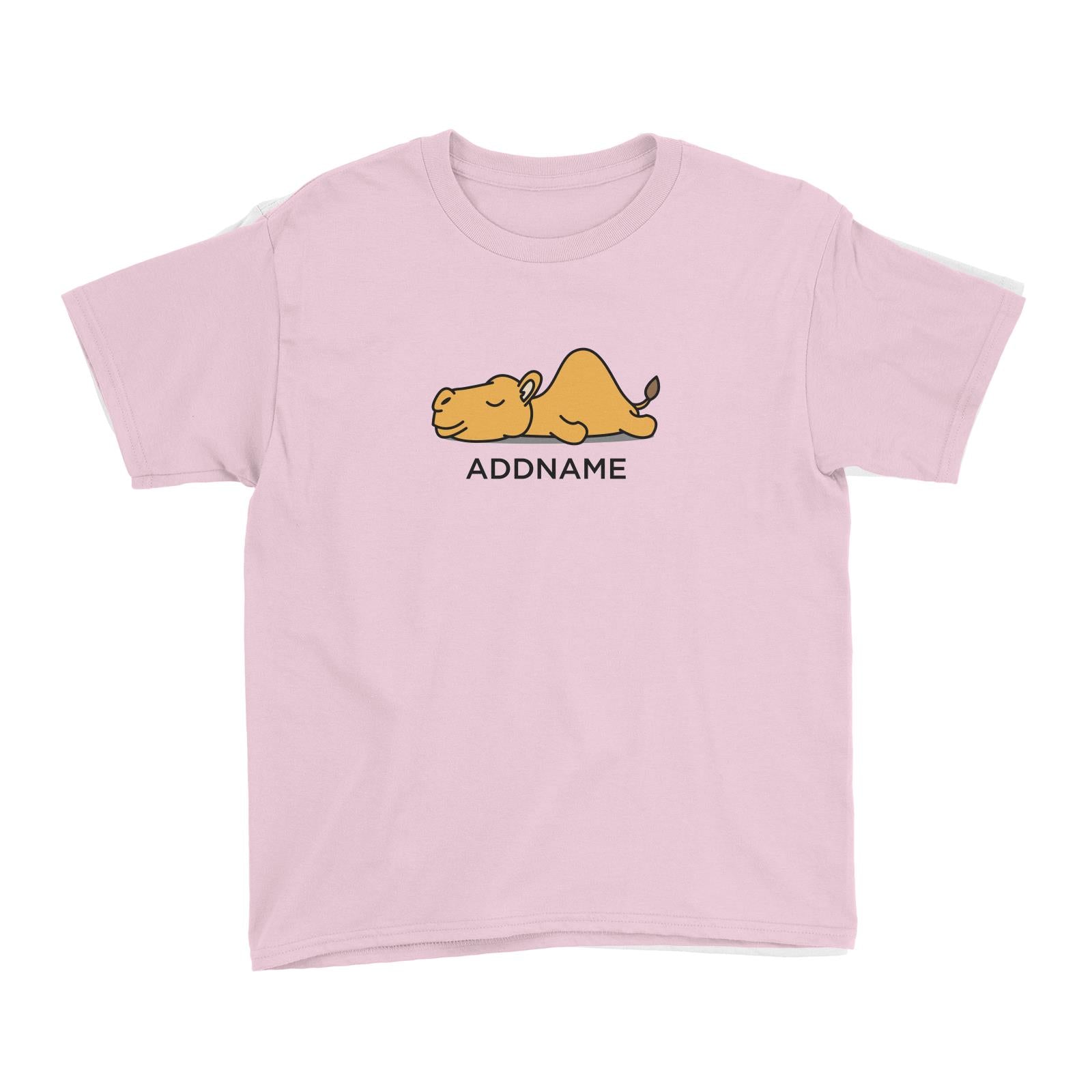 Lazy Camel Addname Kid's T-Shirt