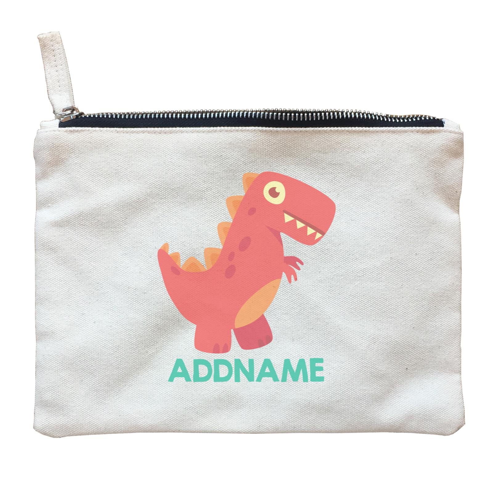 Cute T-Rex Dinosaur Personalizable Design Zipper Pouch