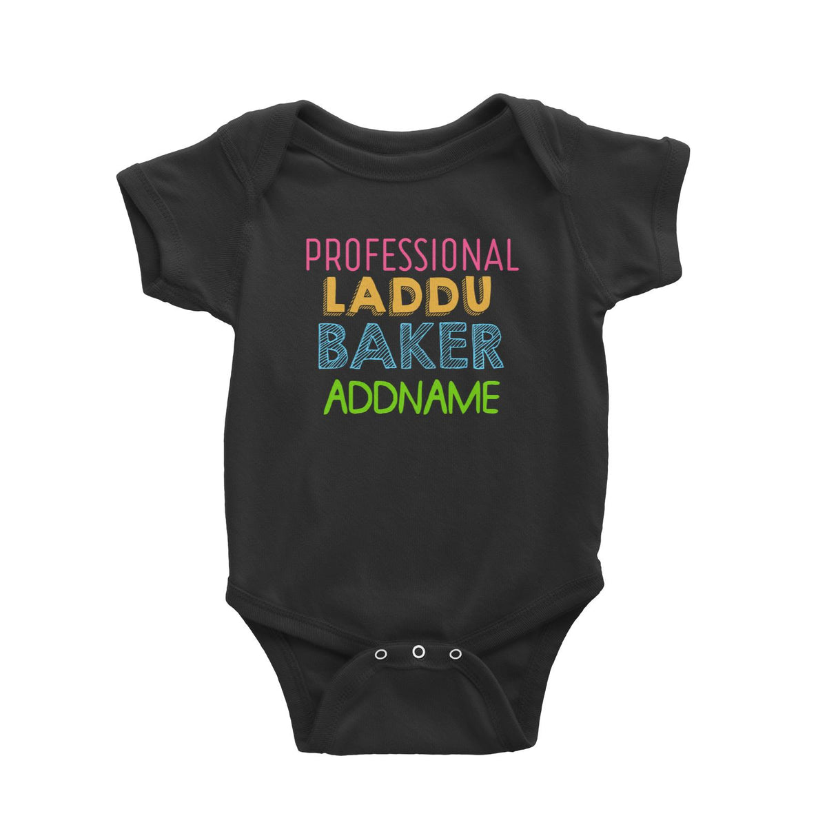Professional Laddu Baker Addname Baby Romper