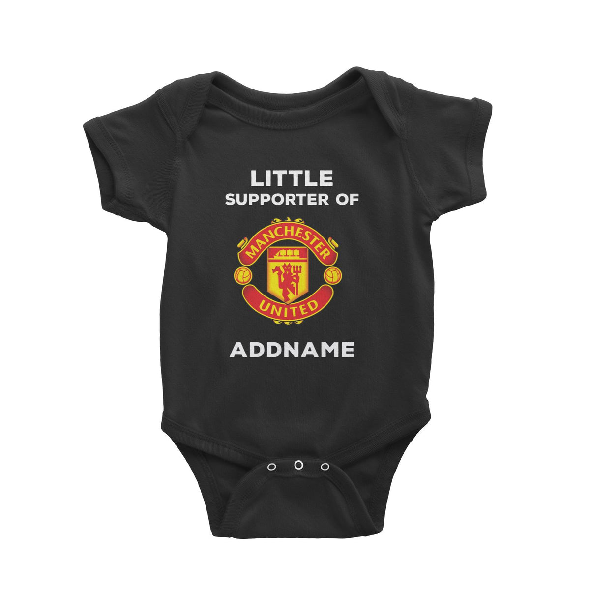 Manchester United FC Little Supporter Personalizable with Name Baby Romper