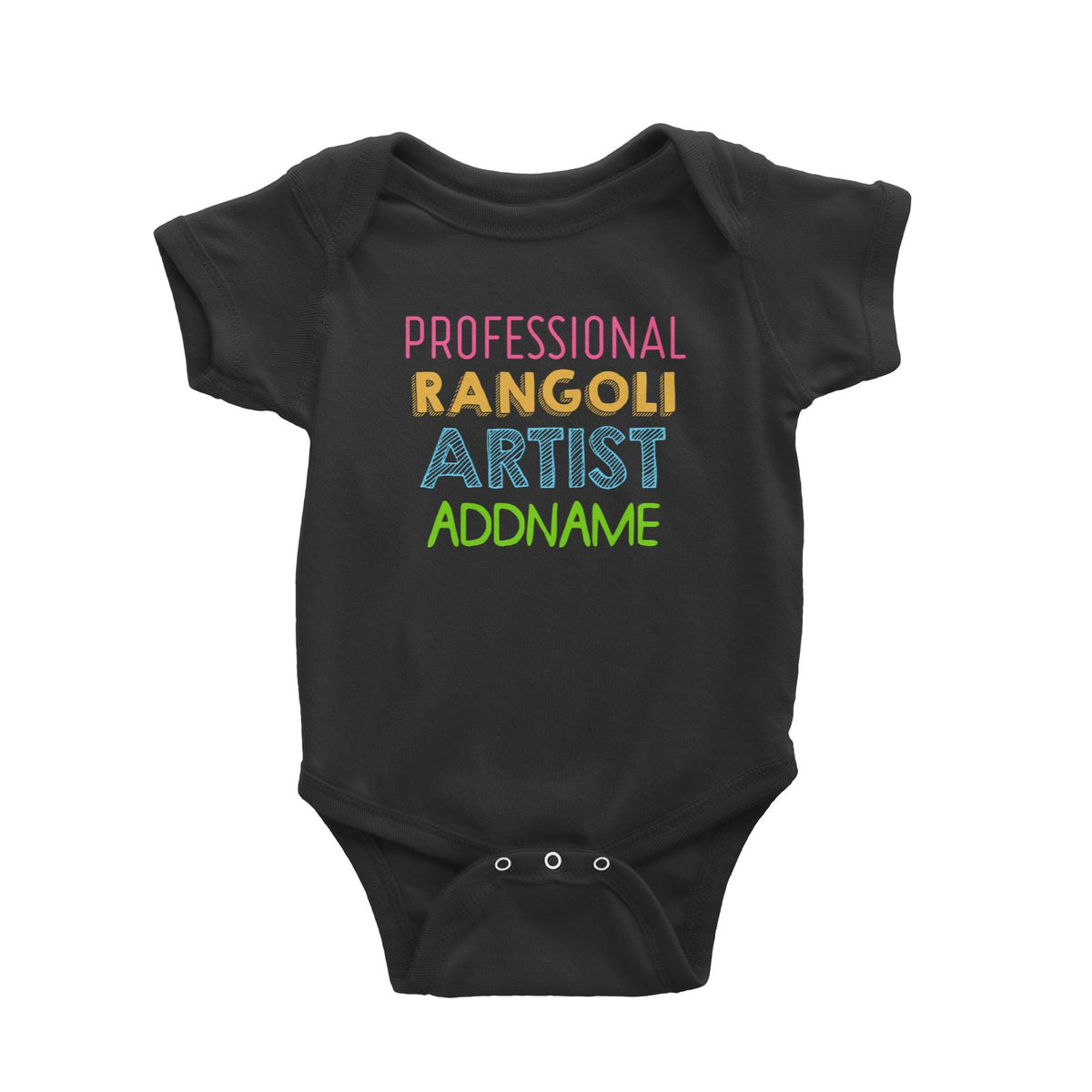 Professional Rangoli Artist Addname Baby Romper