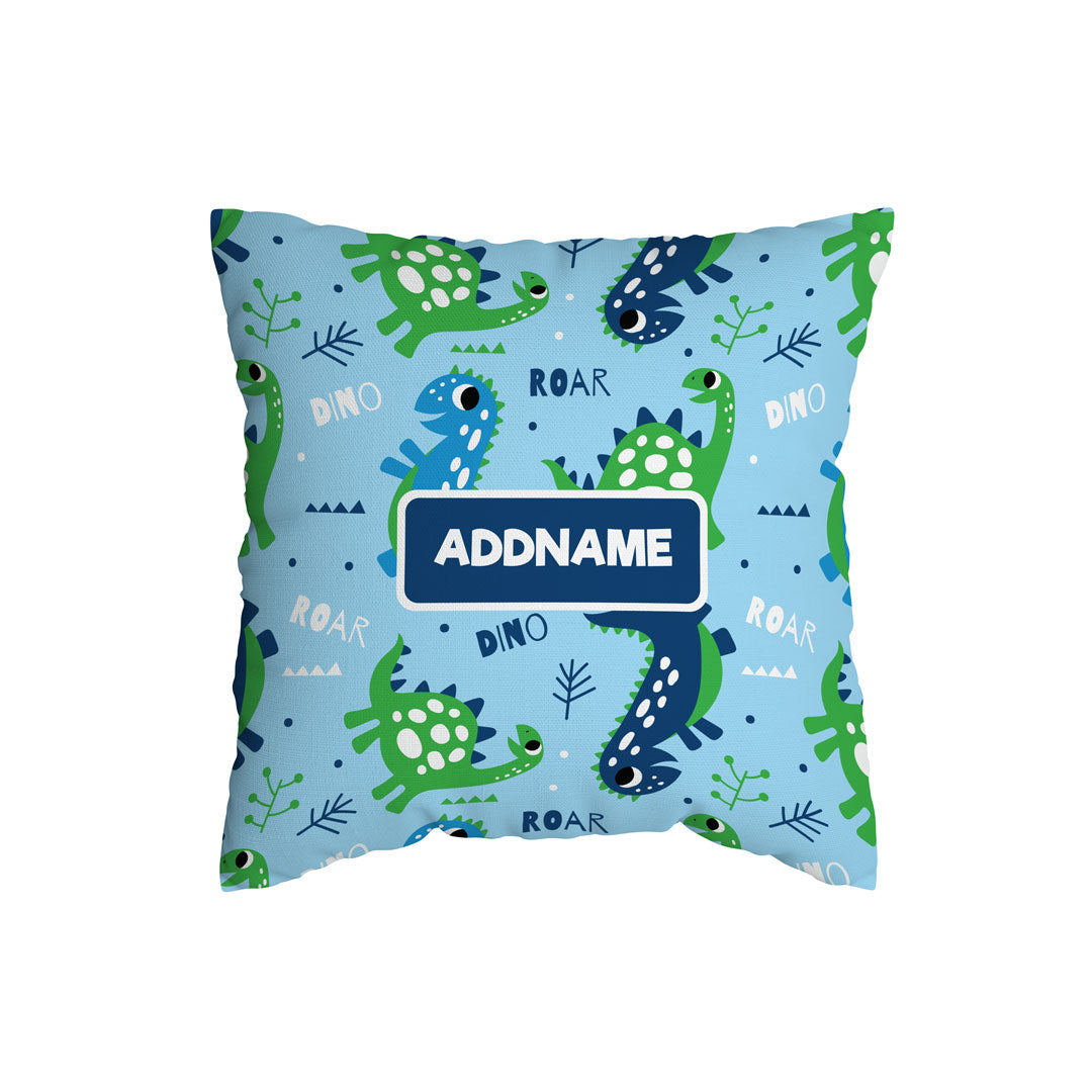 Cute Dino Kiddies Full Print Cushion Cover with Inner Cushion