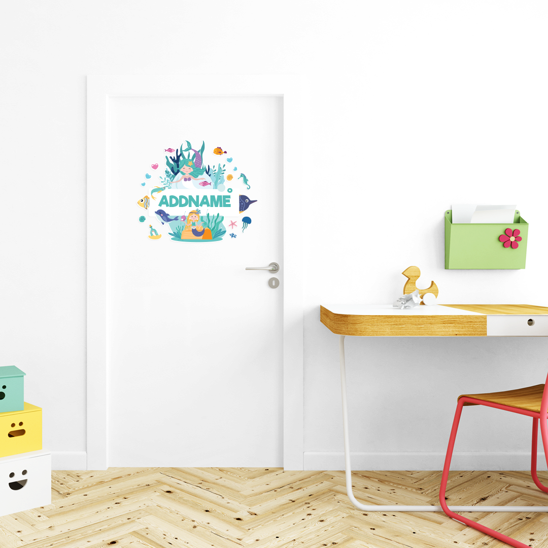 Pop Mermaid Kiddies Door Sticker
