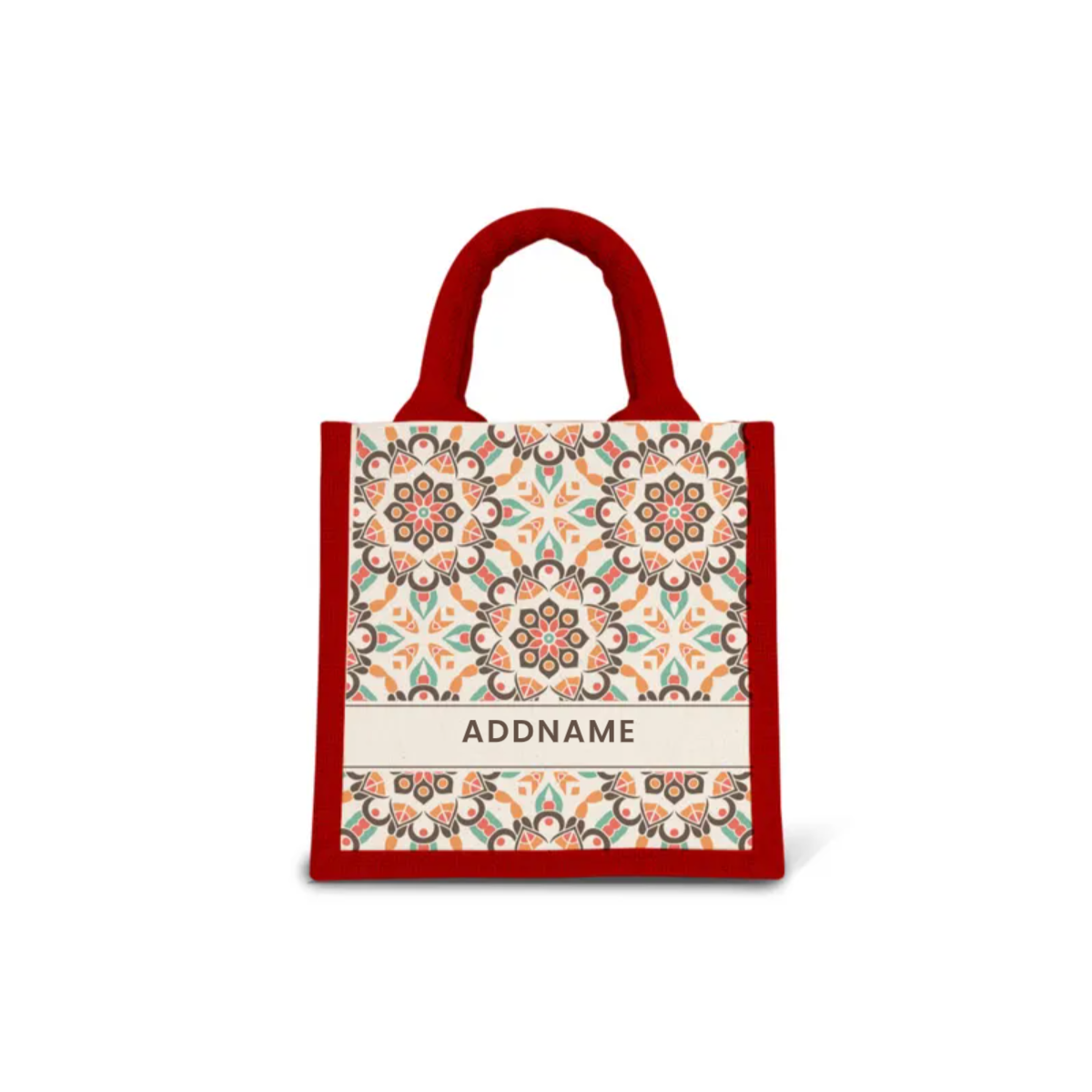 Moroccan Series - Geo Brown Jute Bags