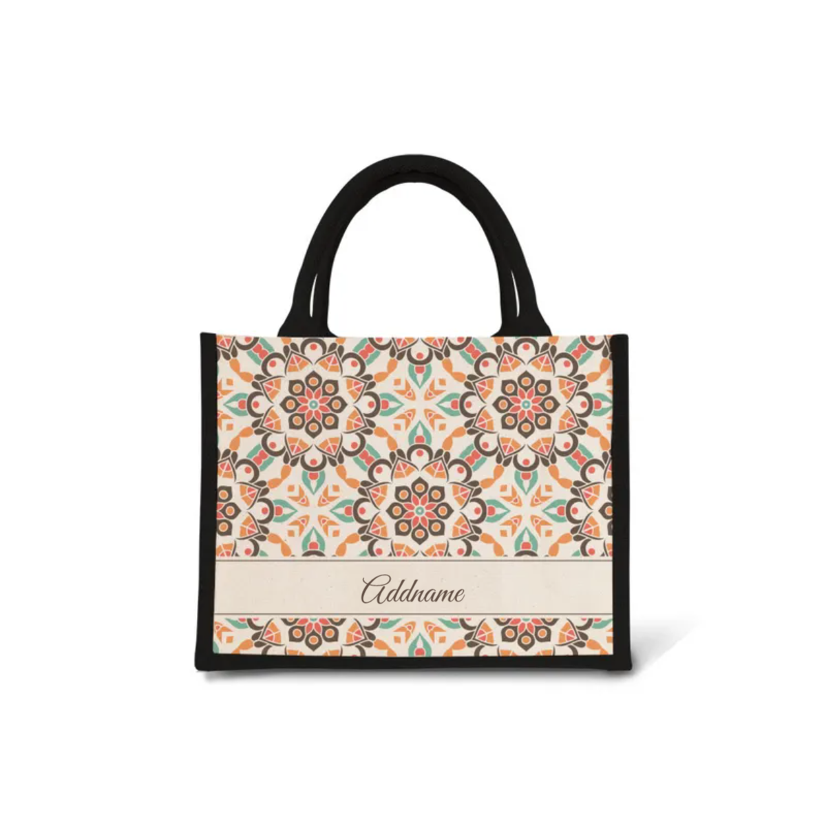 Moroccan Series - Geo Brown Jute Bags