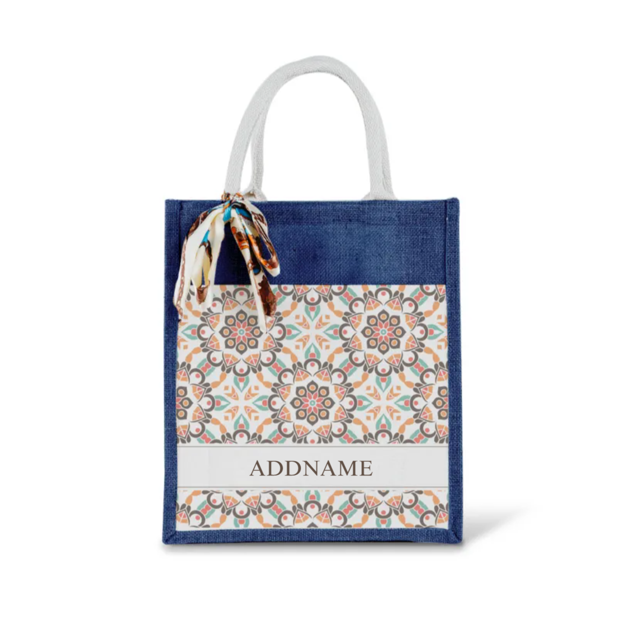 Moroccan Series - Geo Brown Jute Bags