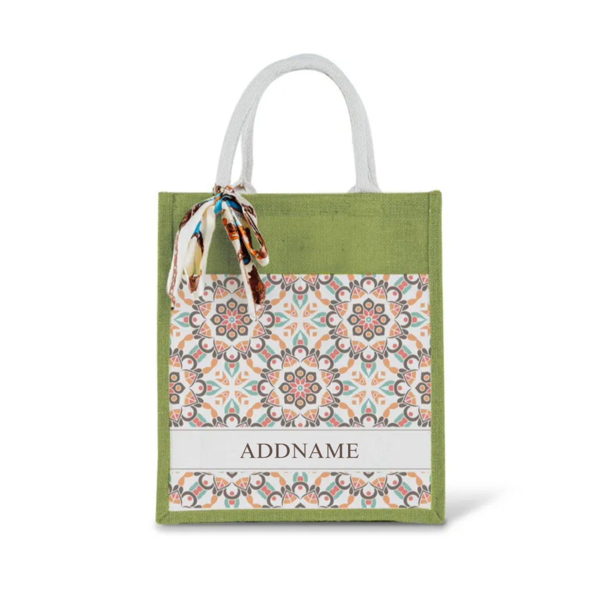 Moroccan Series - Geo Brown Jute Bags