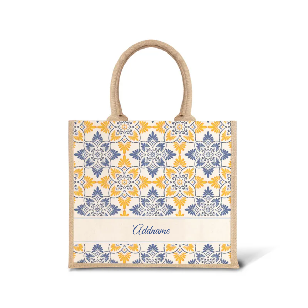 Moroccan Series - Butter Blue Jute Bags