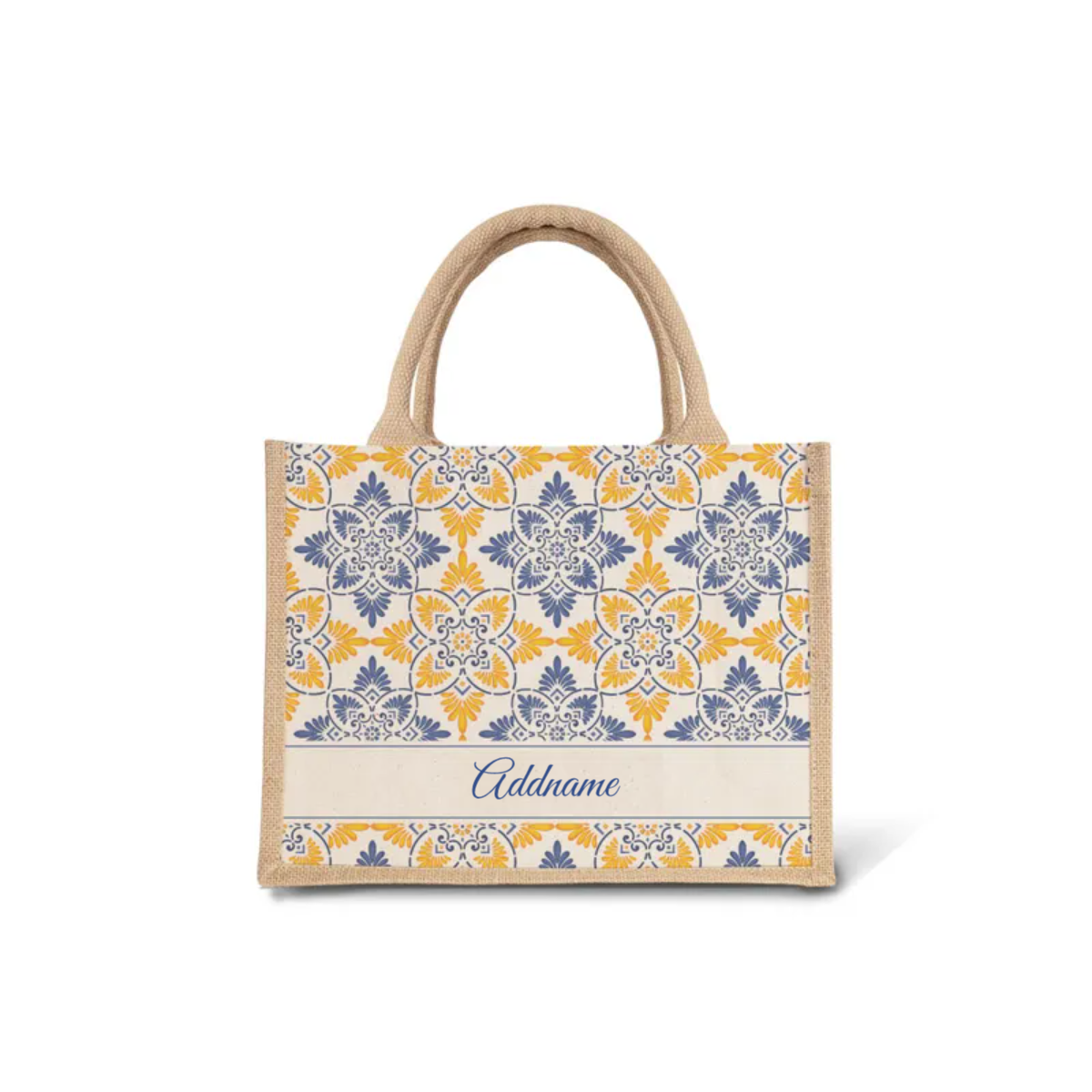 Moroccan Series - Butter Blue Jute Bags