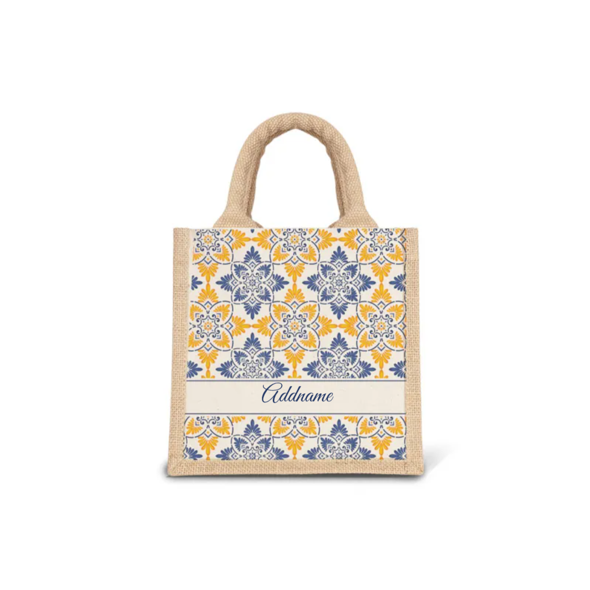 Moroccan Series - Butter Blue Jute Bags