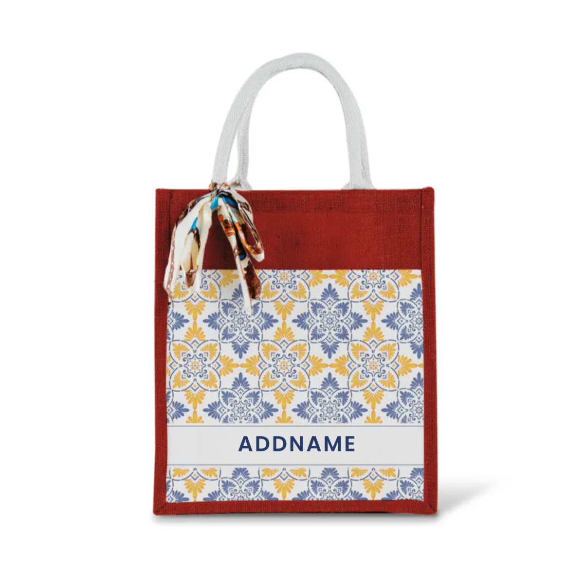 Moroccan Series - Butter Blue Jute Bags