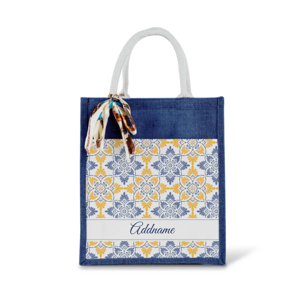 Moroccan Series - Butter Blue Jute Bags