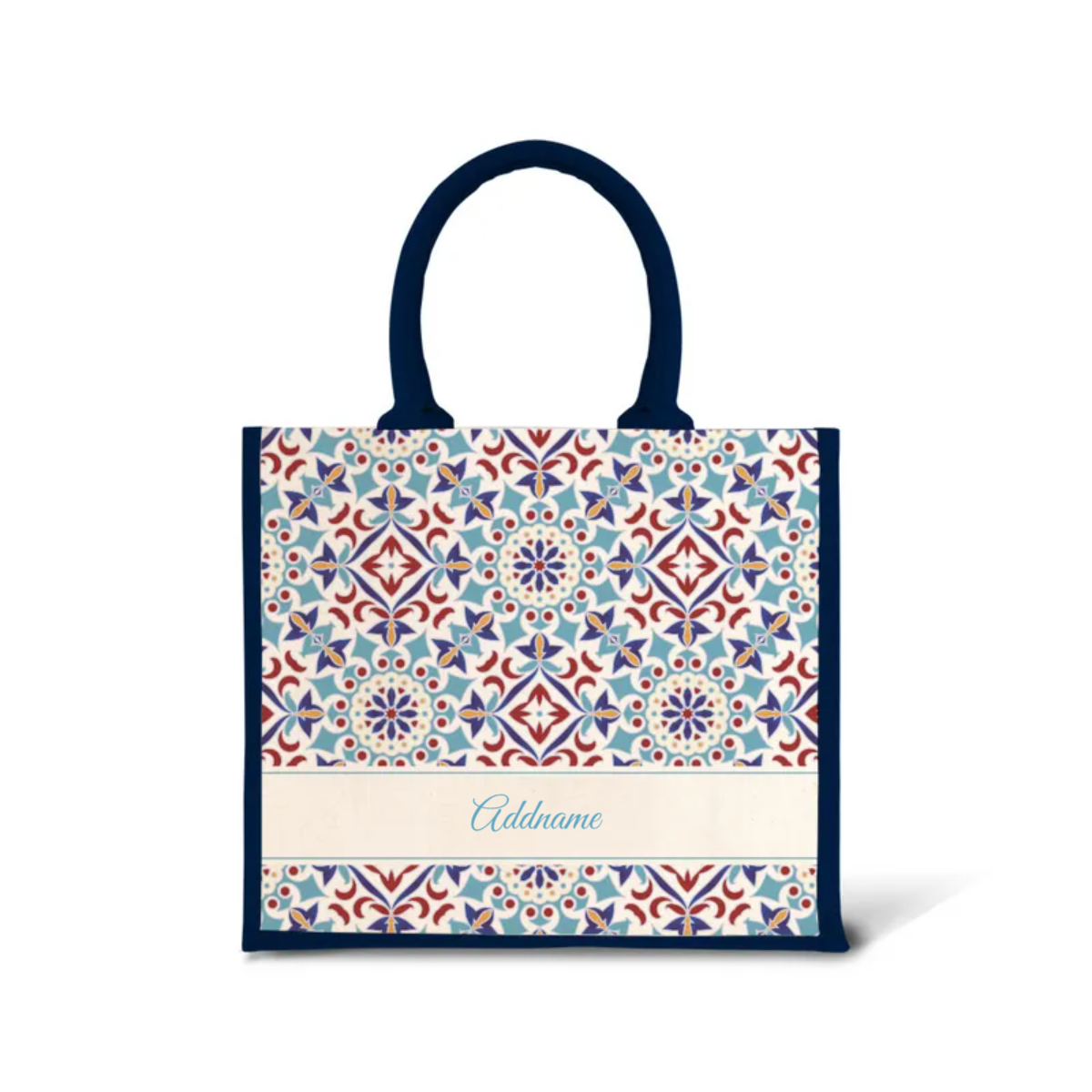 Moroccan Series - Agean Blue Jute Bags