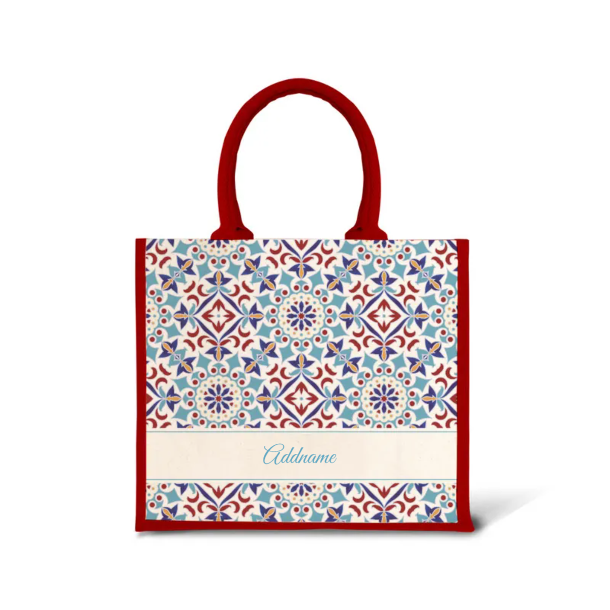 Moroccan Series - Agean Blue Jute Bags