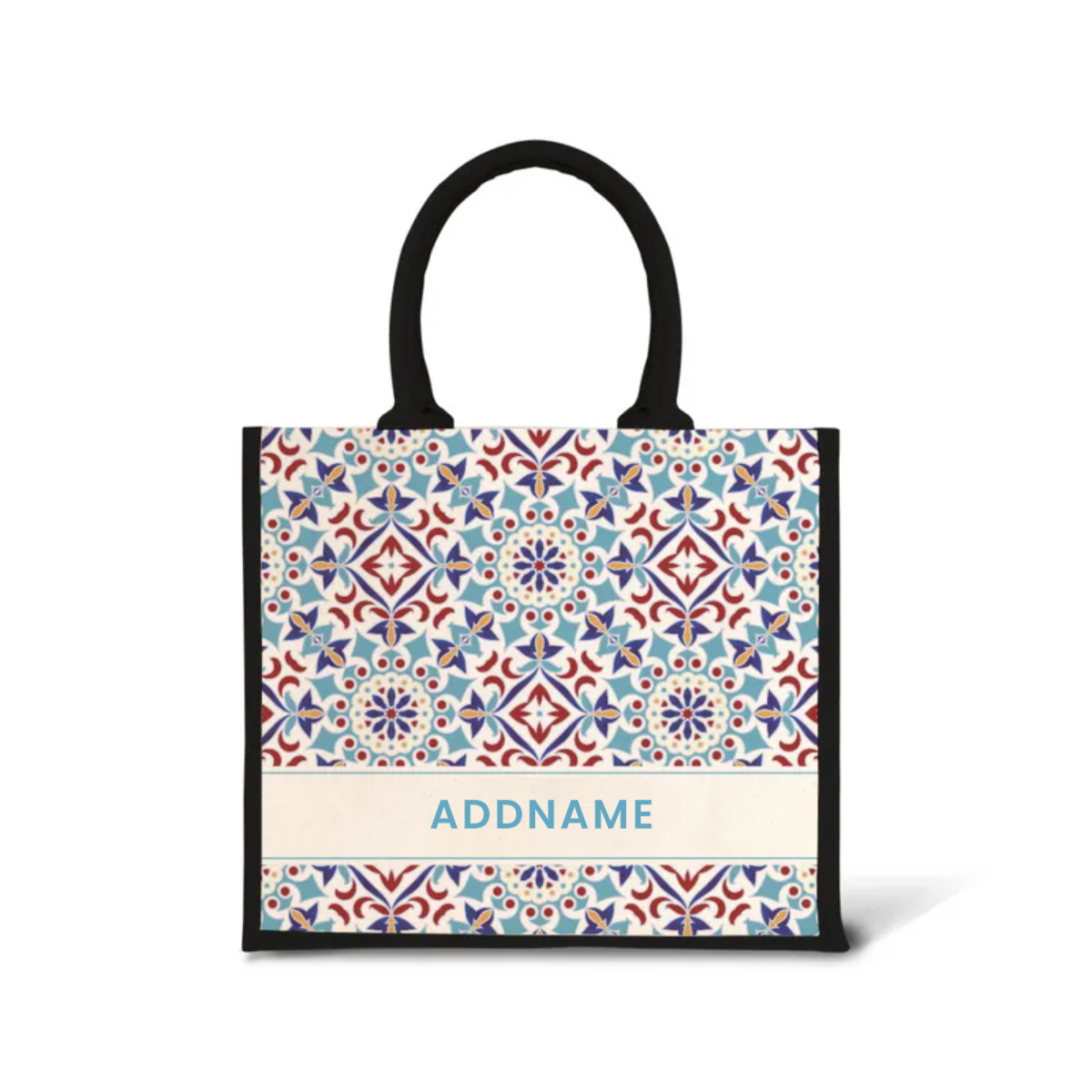 Moroccan Series - Agean Blue Jute Bags
