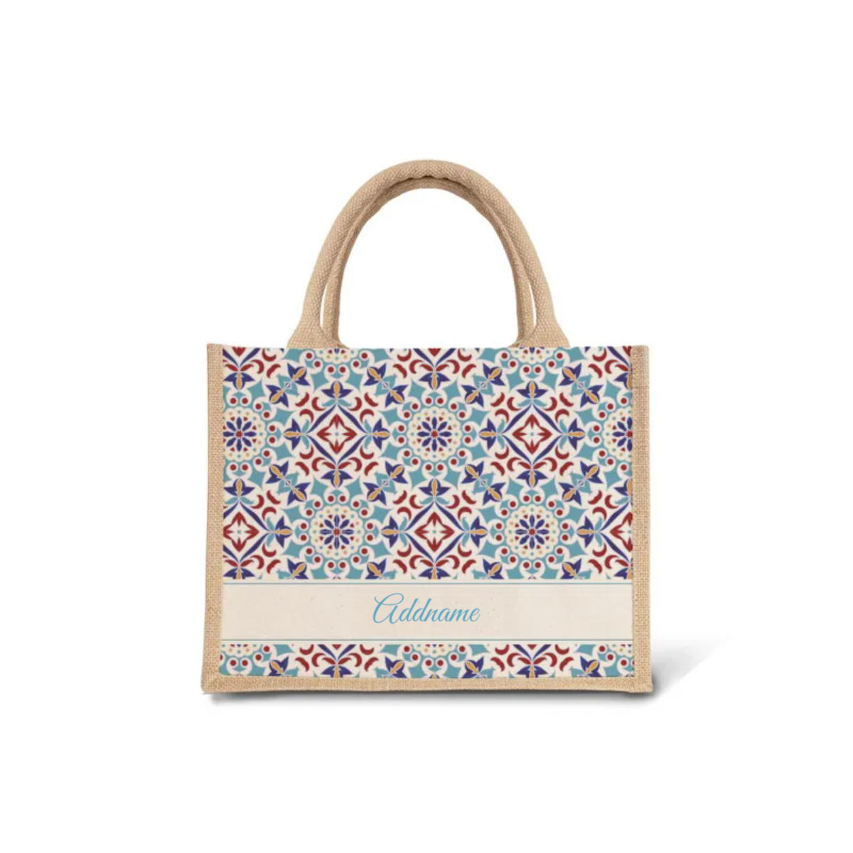 Moroccan Series - Agean Blue Jute Bags