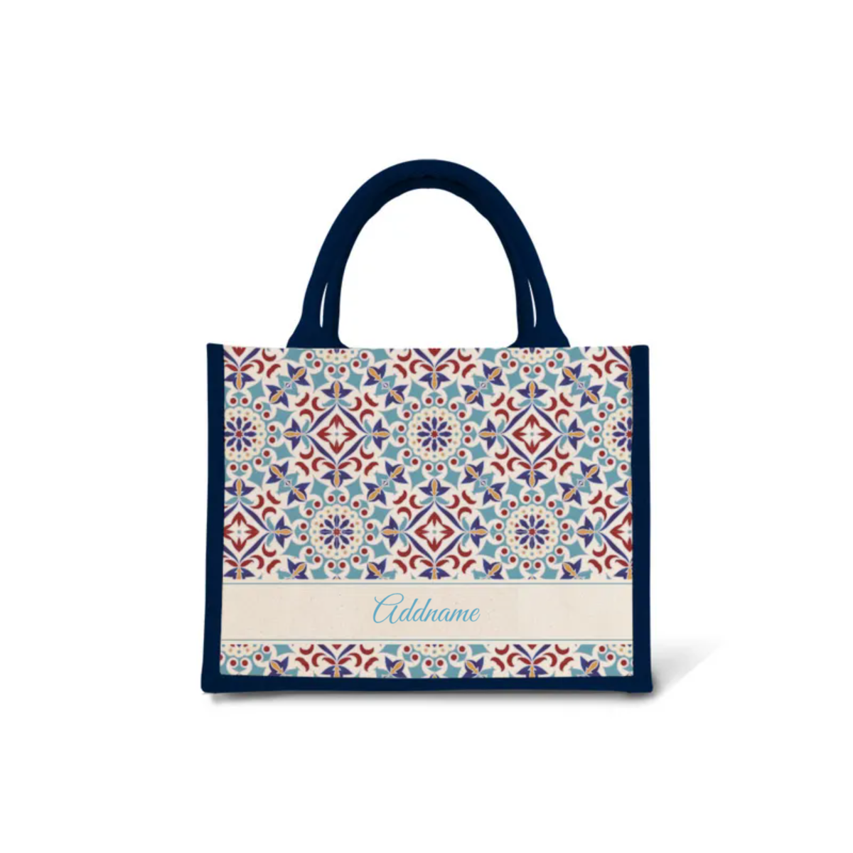 Moroccan Series - Agean Blue Jute Bags