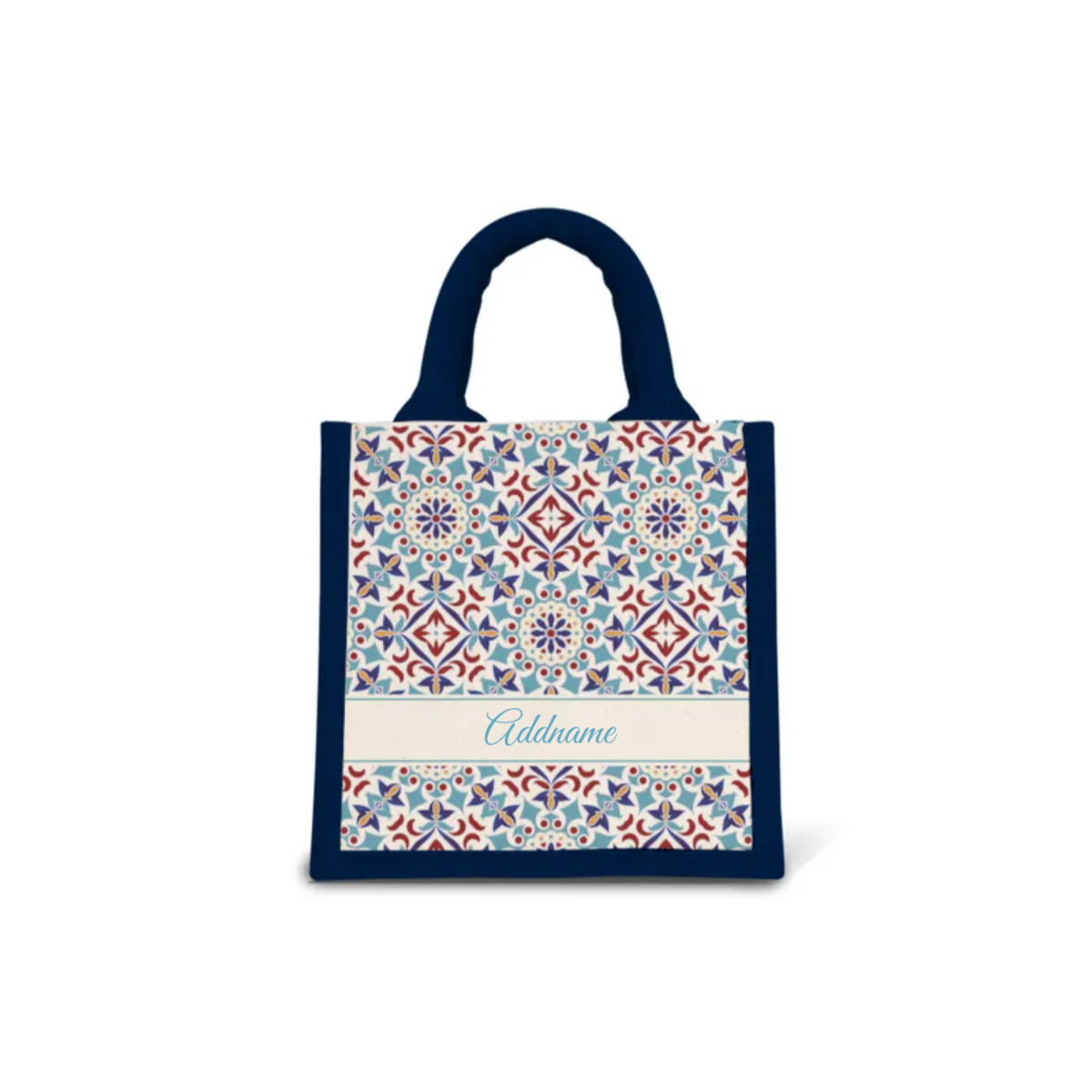 Moroccan Series - Agean Blue Jute Bags