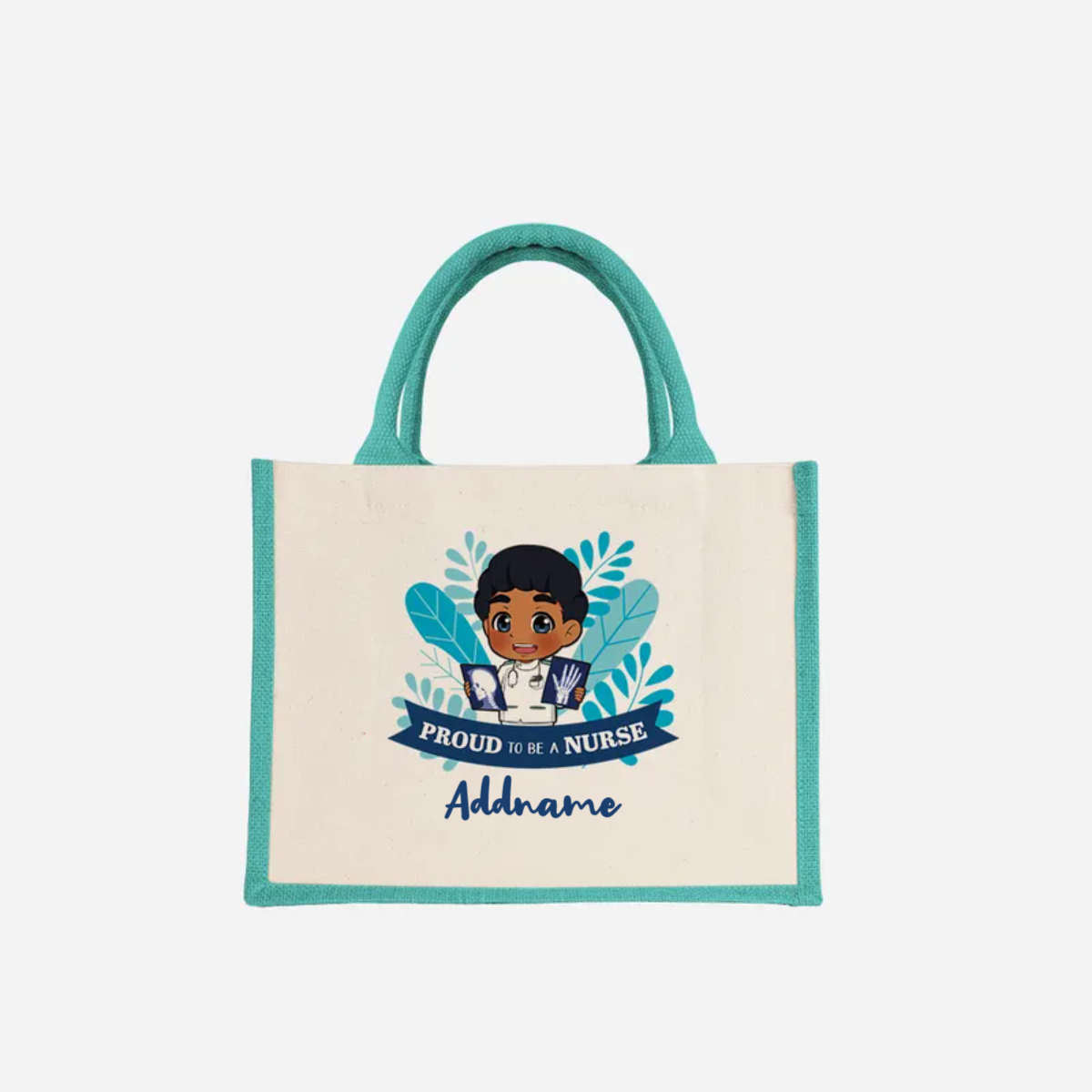 Nurse Series - Half Lining Small Jute Bag