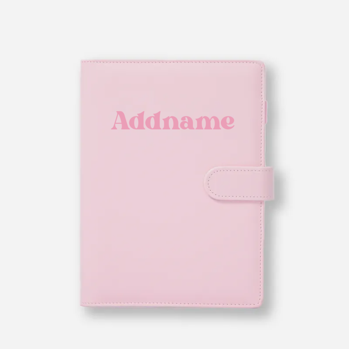 Personalised Notebook with Refillable Pages (Rose)